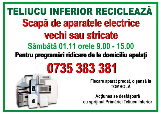 Comuna Teliucu Inferior RECICLEAZĂ!