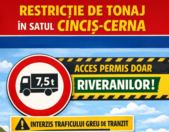 ANUNȚ IMPORTANT pentru locuitorii satului CINCIȘ-CERNA Copy