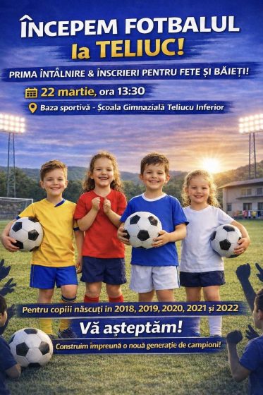 Începem un nou capitol pentru fotbalul din Teliucu Inferior!